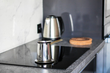 coffee maker in the interior