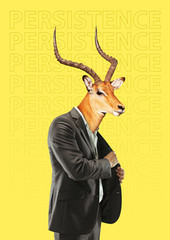 Modern design. Contemporary art collage.