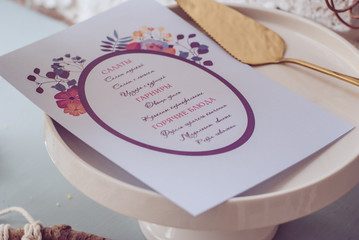 festive table setting