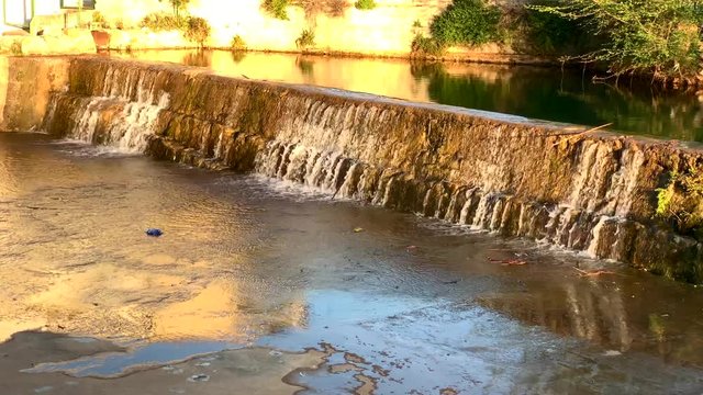 The Assut, a small dam in Ondara, Spain