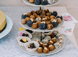 bowl of cereal with blueberries