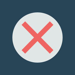 Obraz premium Silhouette icon strikethrough