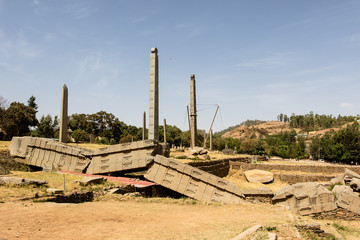 Stehlenpark in Axsum, Äthiopien