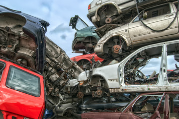 Fototapeta premium Old Metal on Scrapyard