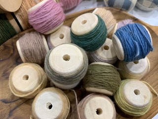 Multicolored yarn thread for embroidery, handmade craft