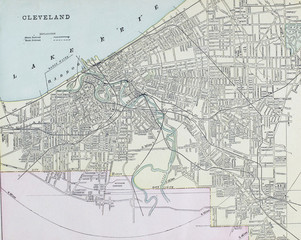 Old map. Engraving image - 260486481