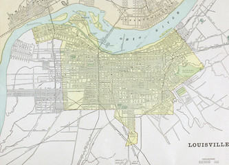 Old map. Engraving image