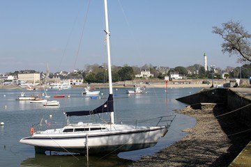 Fototapeta premium port de Sainte-Marine, Combrit, bénodet,bretagne
