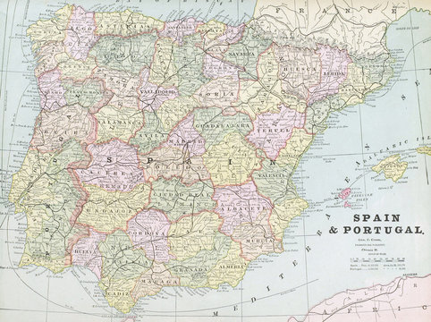 6,089 imágenes, fotos de stock, objetos en 3D y vectores sobre Mapa de  españa y portugal