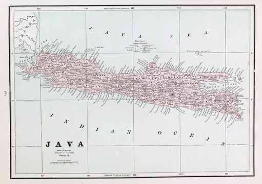 Old map. Engraving image