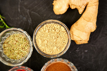 Fresh and dried seasoning herbs and spices