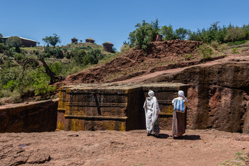 Felsenkirche in Lalibela, Äthiopien