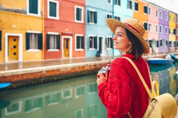 Türaufkleber Schönes Mädchen in Italien © AboutLife
