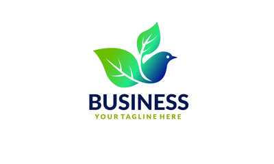 Abstract Bird vector logo