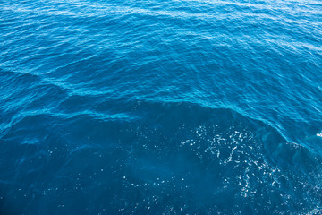 Clear blue sea water