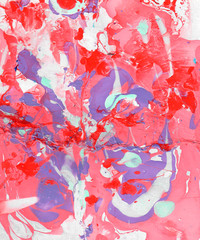 Hand painted abstract background with paint splashes.