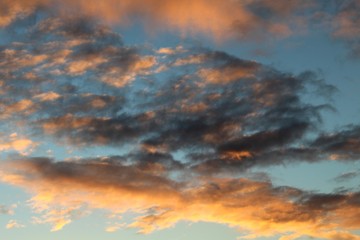céu, nuvens, cor, pôr-do-sol, papel de parede, edição