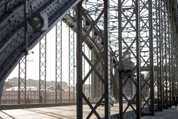 Fototapeta premium grey iron bridge