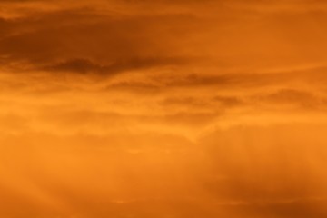 Fototapeta premium Pôr-do-sol em tons de cor laranja