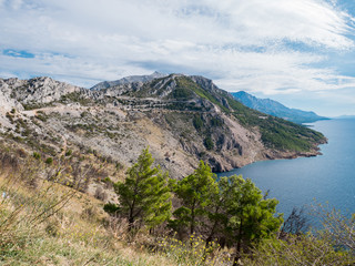 Fototapeta na wymiar Makarska riviera landscape