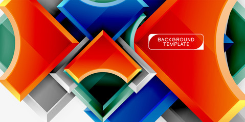 Geometric shapes abstract background