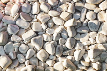 Naklejka premium White pebbles, carrara rubble.