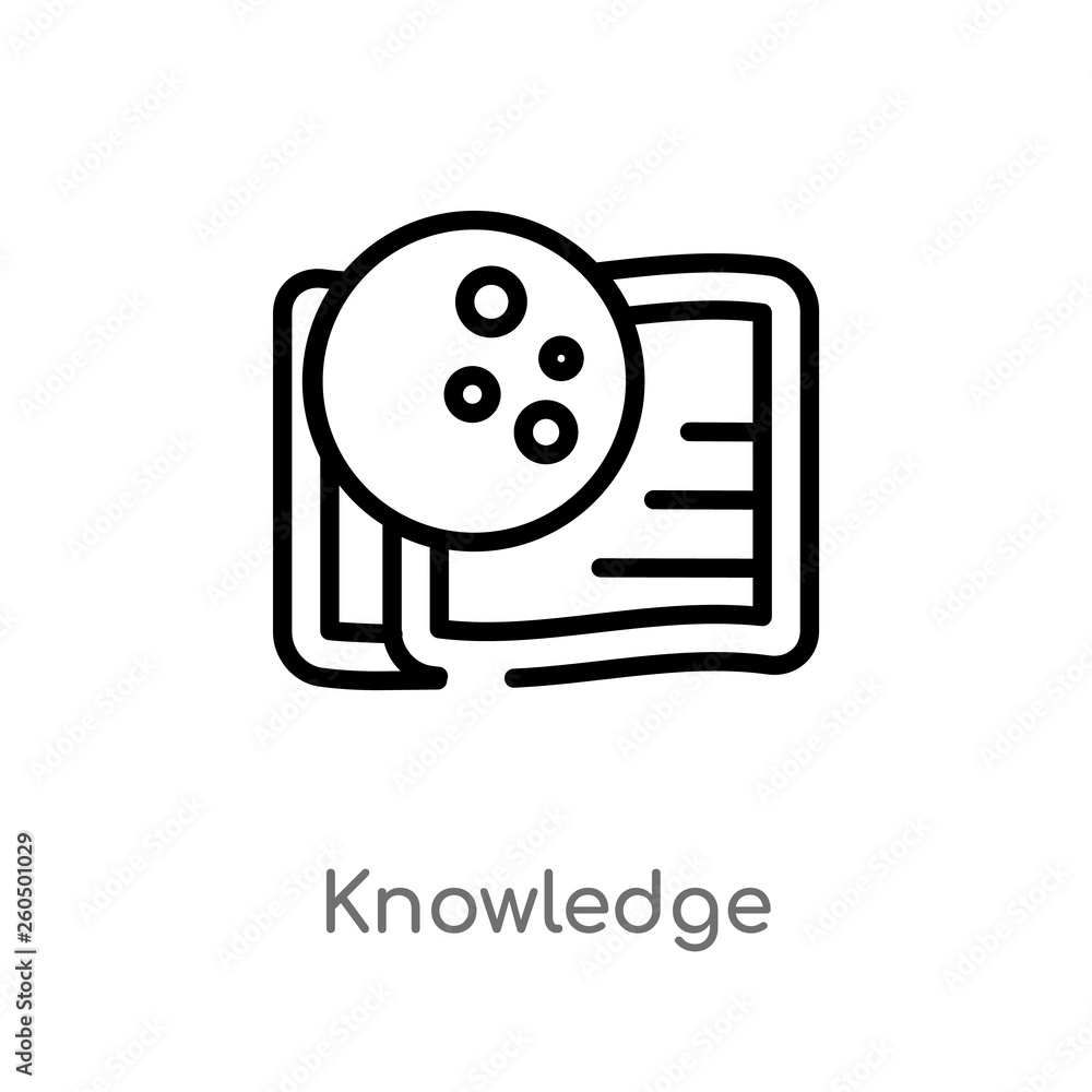 Aufkleber outline knowledge vector icon. isolated black simple line element illustration from zodiac concept. 