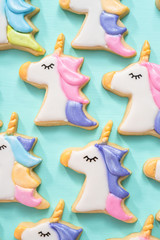 Unicorn sugar cookies