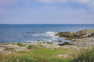 coast of galicia in summer