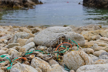 garbage on the coast