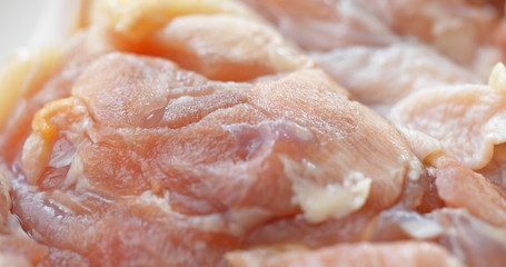 Raw chicken thigh