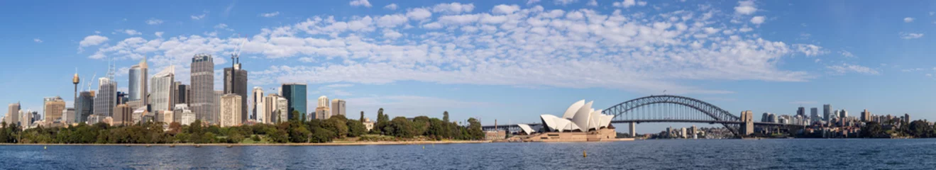 Fotobehang Wide panoramic view of the beautiful city of Sydney, Australia © Michael Evans