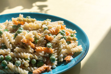 Italian pasta with vegetables