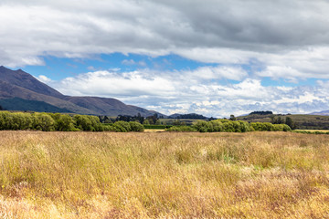 Landscape scenery in south New Zealand