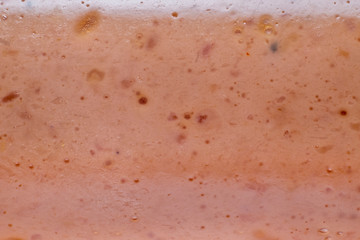 Frankfurter extreme macro background