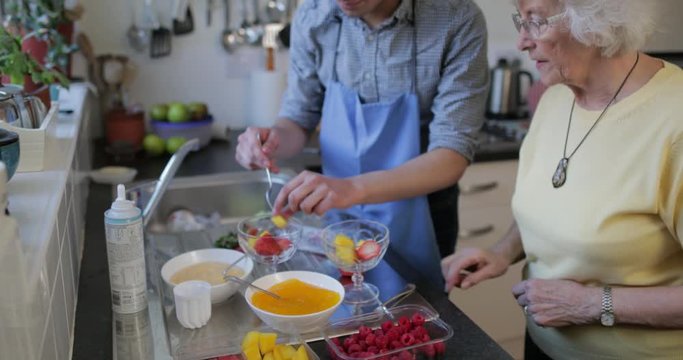 Making Fruit Compote with Grandmother