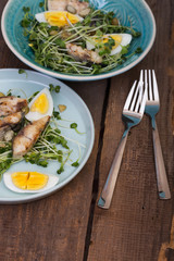sprouts and mackerel salad