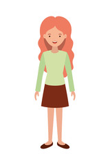 young woman avatar character