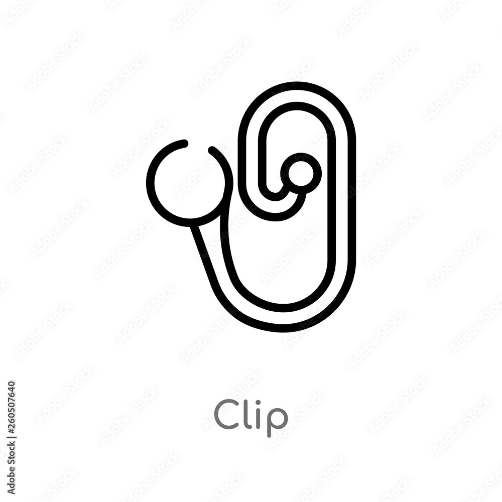Poster outline clip vector icon. isolated black simple line element illustration from geometry concept. edi