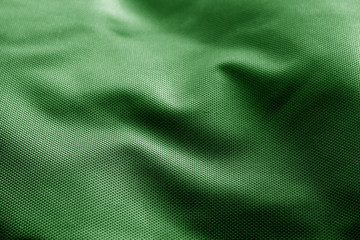 Sack cloth texture in green color.