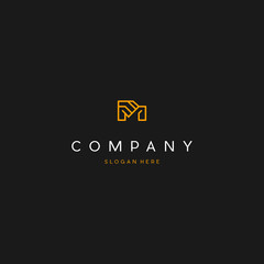 Abstract letter M modern logotype icon design concept. letter M vector illustration template