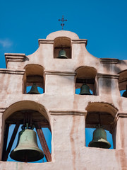 Obraz premium Exterior view of the San Gabriel Mission church