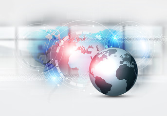 business mixed media web background