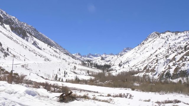 The snow covered mountains of the Inyo National Forest - travel photography