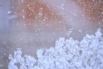 wet glass background