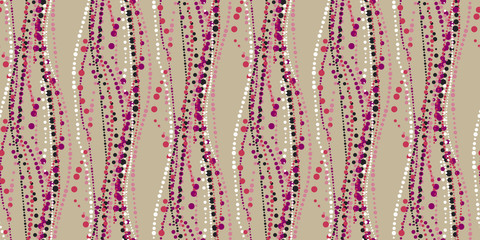 Abstract garland, festoon vector seamless pattern