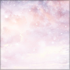 sunset sky background / blurred abstract texture summer sky at sunset