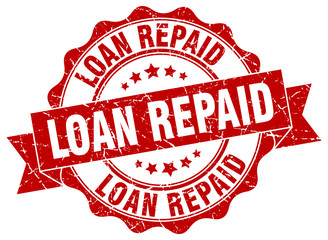 Obraz premium loan repaid stamp. sign. seal