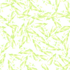 Spring camouflage of various shades of green, white and yellow colors