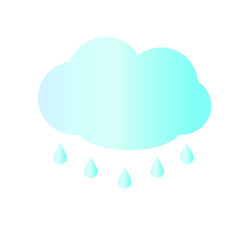 Cloud with rain drop